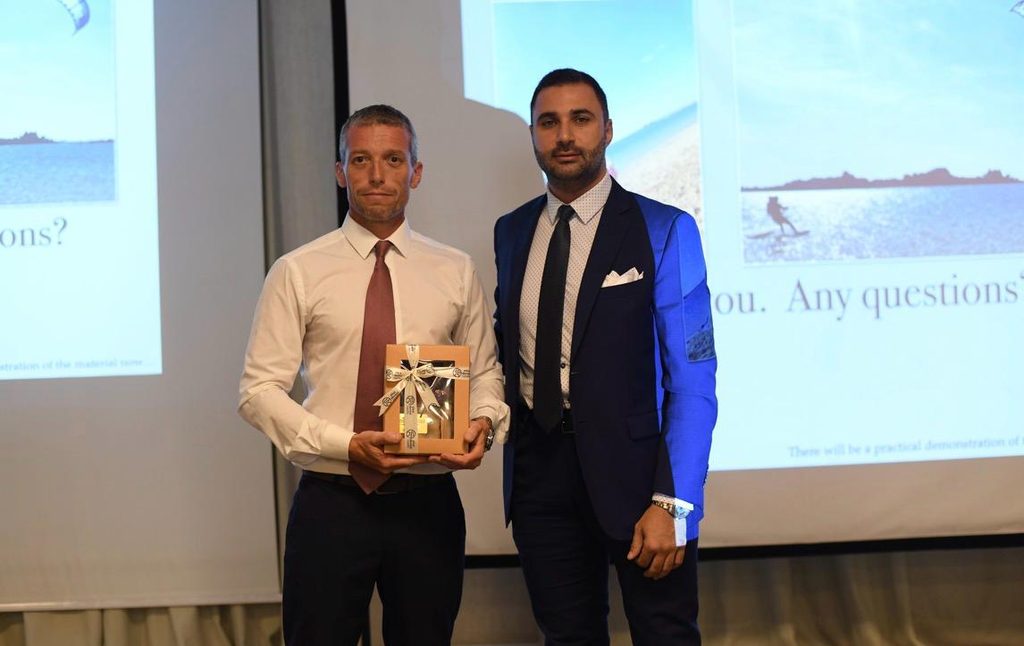 Dr Andrew Fish lecturing on dental implants in Casablanca, Morocco